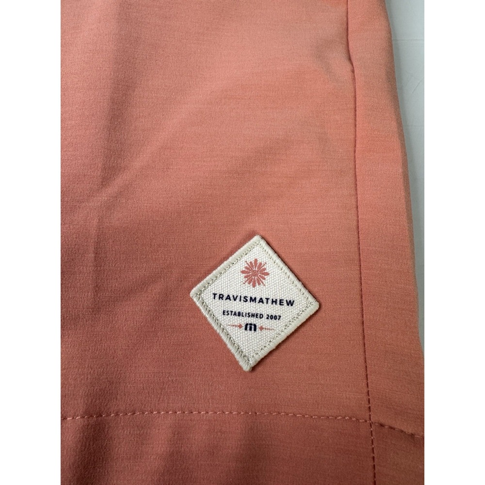 Mens Travis Mathew Tech Chino Shorts Size 30 New With Tags Pink Golf Stretch - Picture 3 of 6